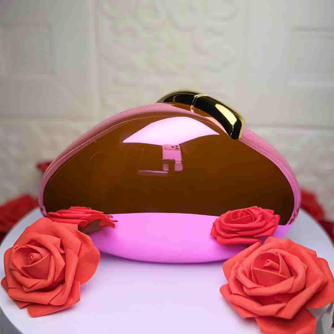 Aurelia Clutch (gilded pink)